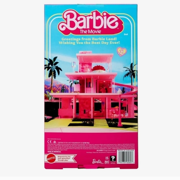 NRFB Mattel, Barbie The Movie President Shimmery Pink Gold Dress Sash, NIB, NWT - Picture 8 of 12